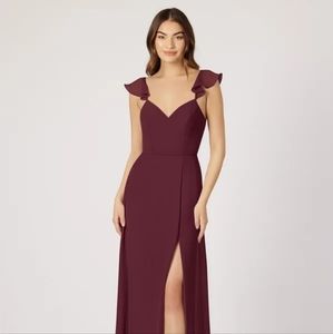 Azazie Everett Cabernet Bridesmaid Prom Dress